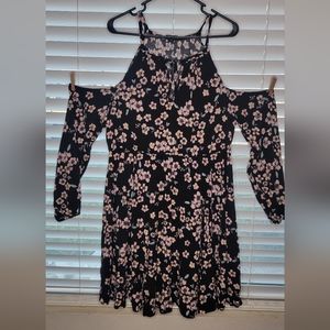Torrid Floral Cold-shoulder Dress
